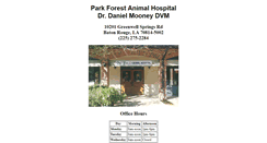 Desktop Screenshot of parkforestanimal.com